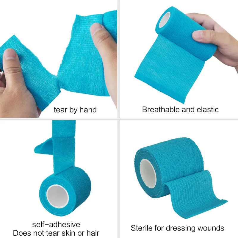 1/15pcs 4.8m Blue Sports Self  - огляд і ціна Medical Tape