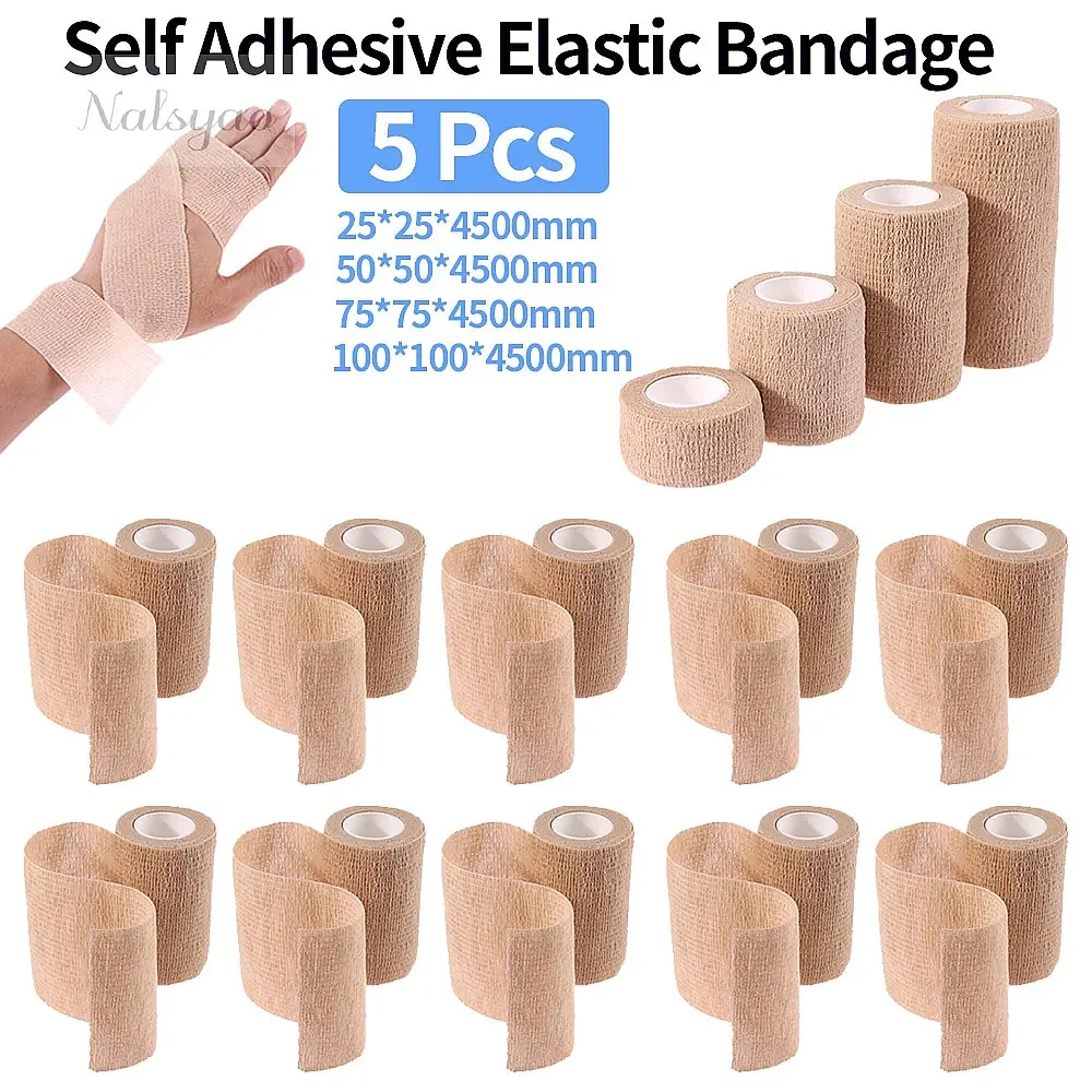 5 Pcs 2.5/5/7.5/10cm Self Adhe - огляд і ціна Medical Tape