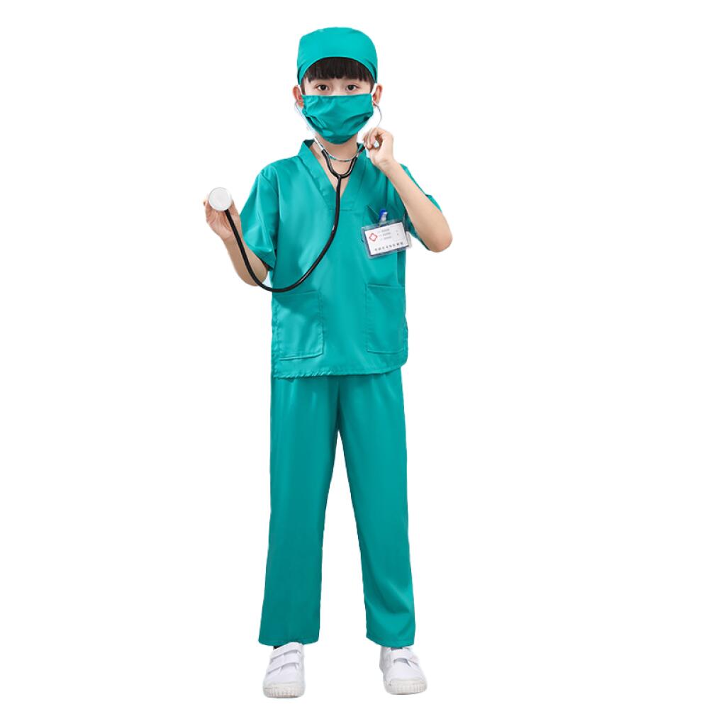 6PCS Doctor Scrubs Uniform Set - огляд і ціна Surgical Mask